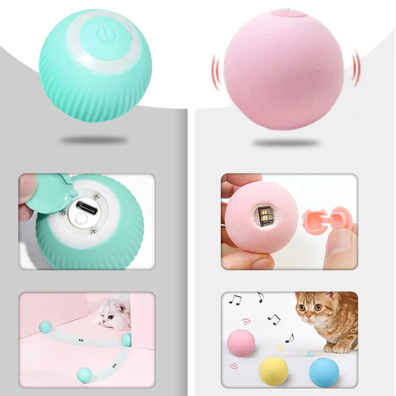 Electric Rolling Smart Cat Ball Toy