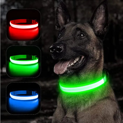 Adjustable LED Glowing Dog Collar