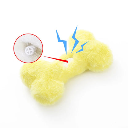 Cute Plush Bone Dog Toy with BB Sound