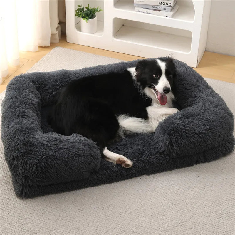 Luxury Winter Warm Large Dog Sofa Bed