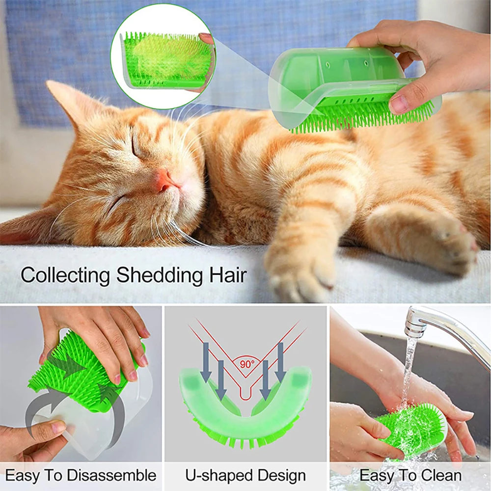 Cat Scratcher Massager Grooming Brush