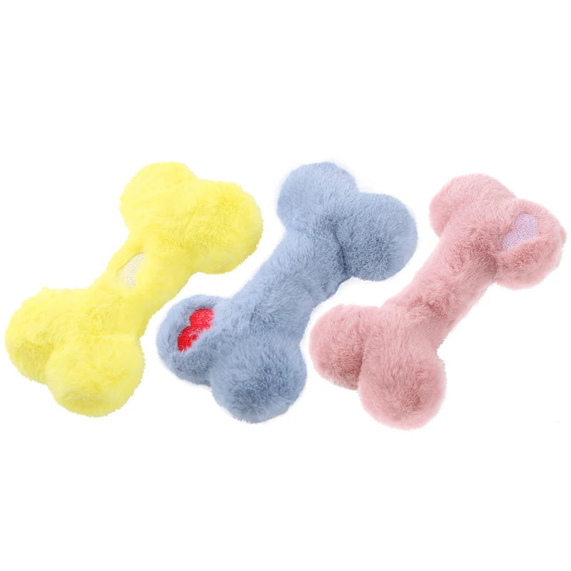 Cute Plush Bone Dog Toy with BB Sound