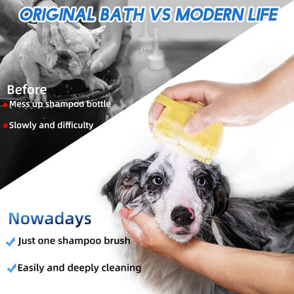 Pet Dog Shampoo Brush and Cat Massage Comb