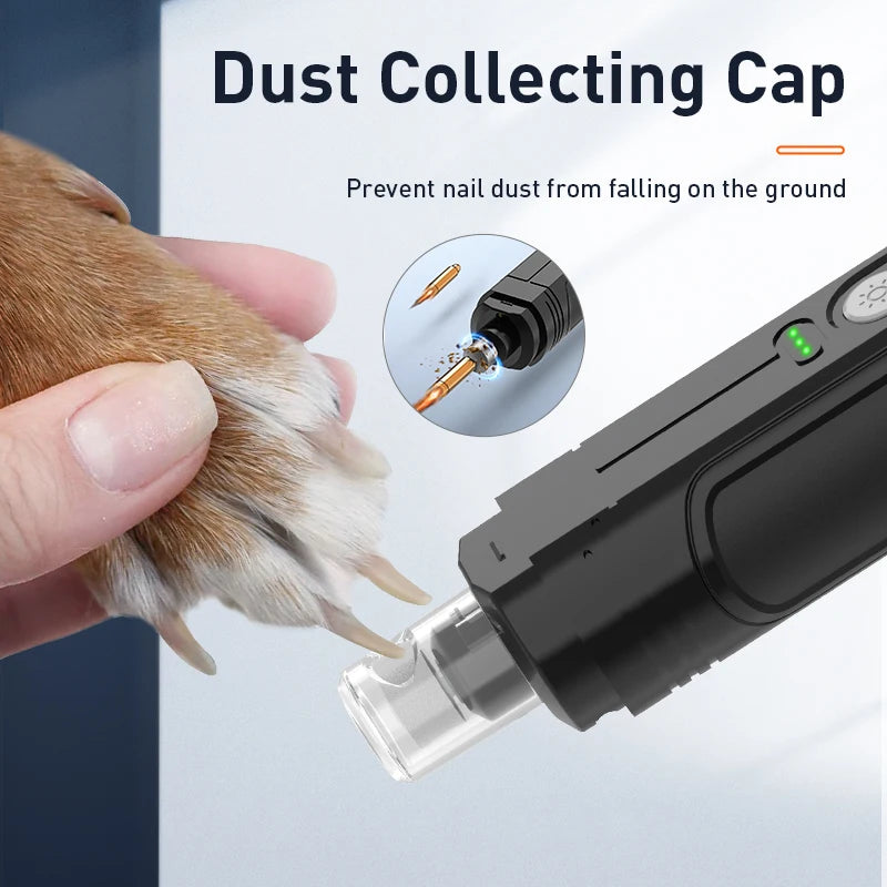 Electric Pet Nail Grinder with LED Light