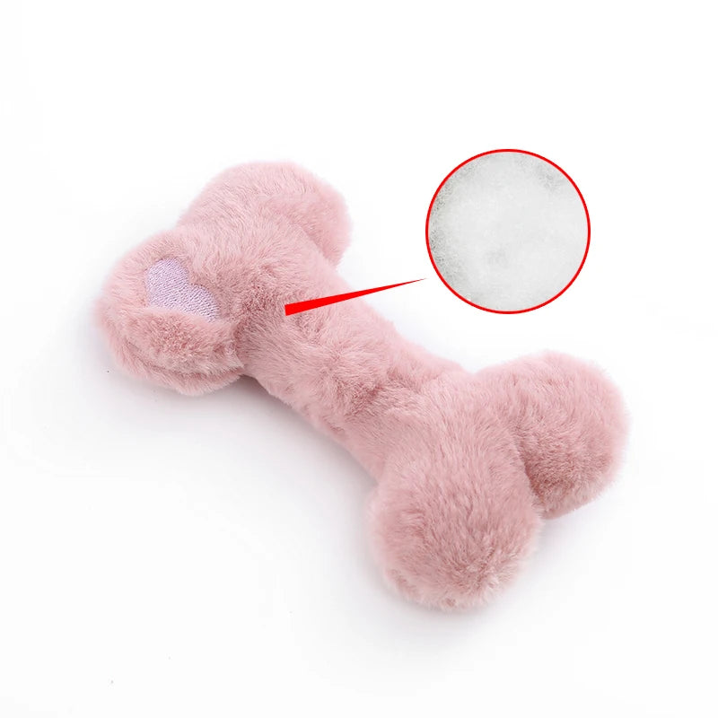 Cute Plush Bone Dog Toy with BB Sound