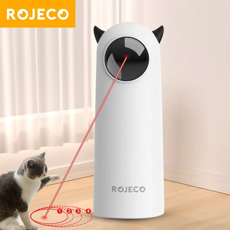 Automatic Interactive Cat Toy with LED Laser